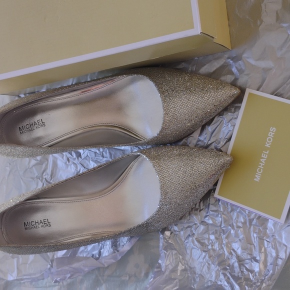 Michael Kors Flex Kitten Pump Glitter/Metallic size 11 - Picture 4 of 8